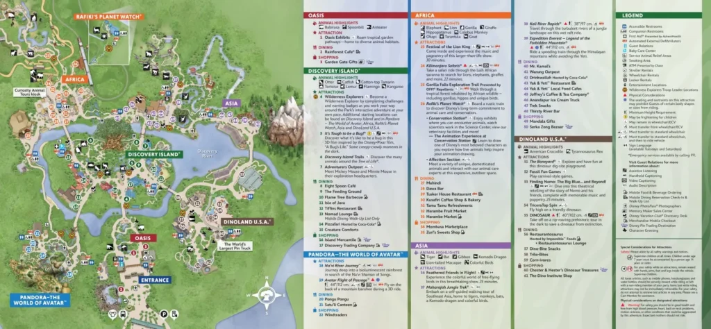 disney animal kingdom map 2024 1