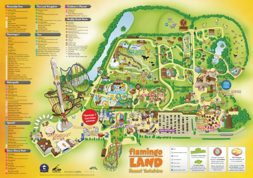 Flamingo Land Resort Map 2024