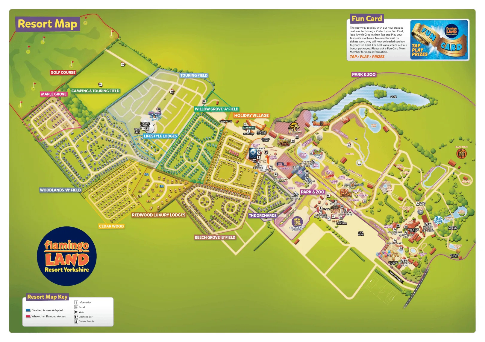 Flamingo Land Resort Map 2025