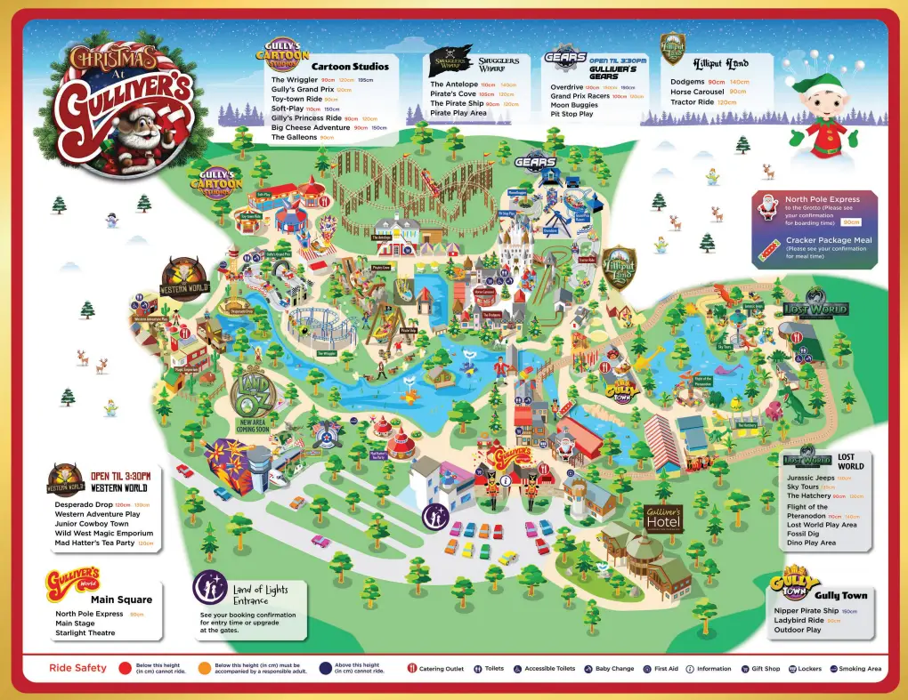 Gulliver s World Map And Brochure 2025 1996 ThemeParkBrochures