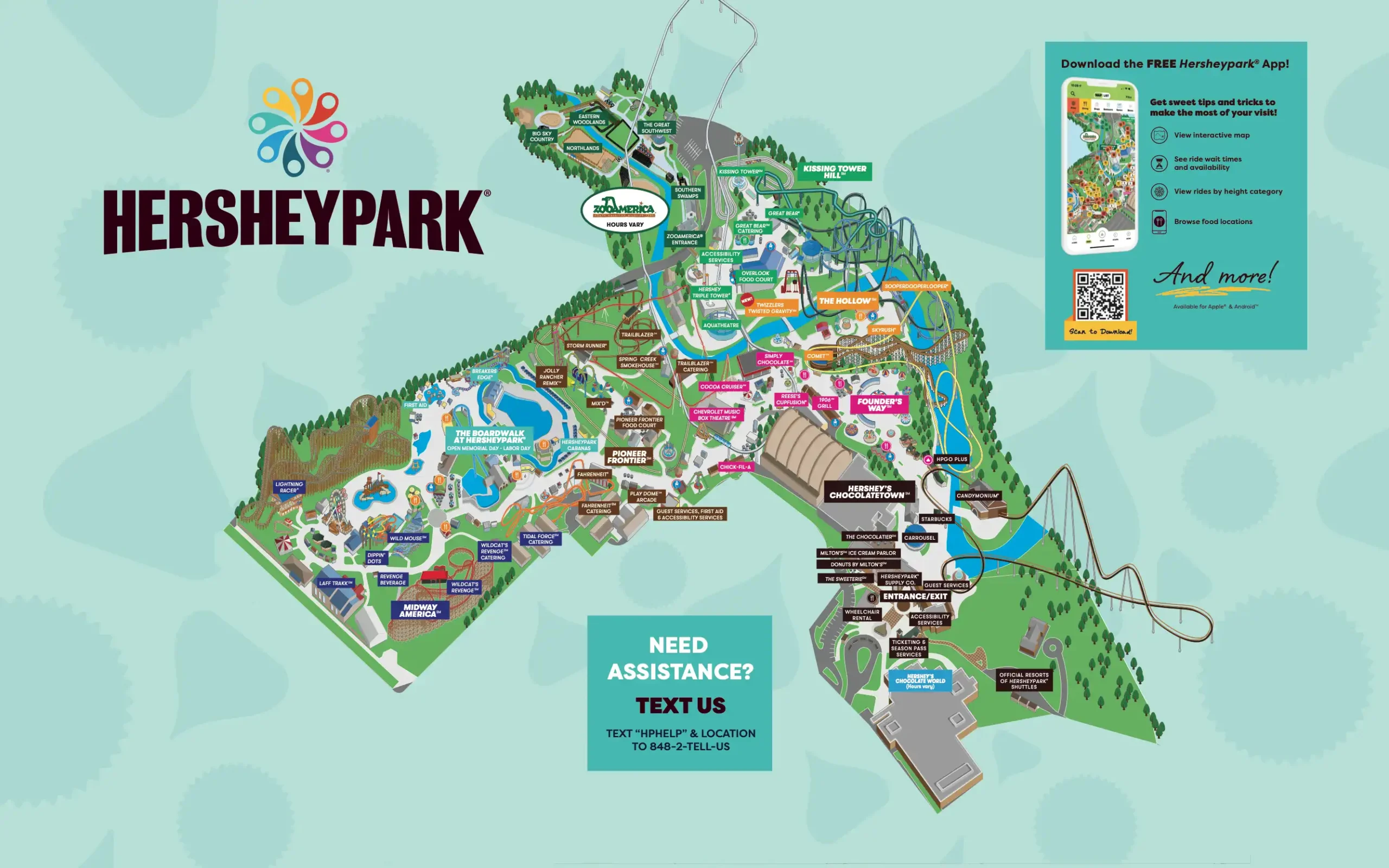 Hersheypark Dark Nights In-Depth Map 2025