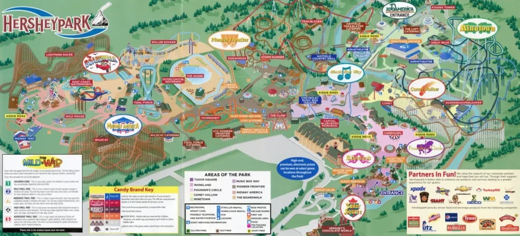 Hersheypark Map 2011