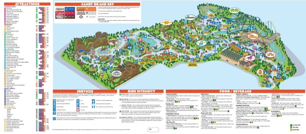 Hersheypark Map 2013