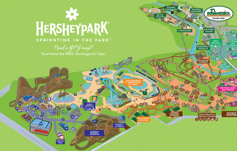 Hersheypark Map and Brochure (2024 - 1972) | ThemeParkBrochures.net