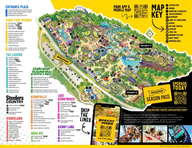 Kennywood Map 2025