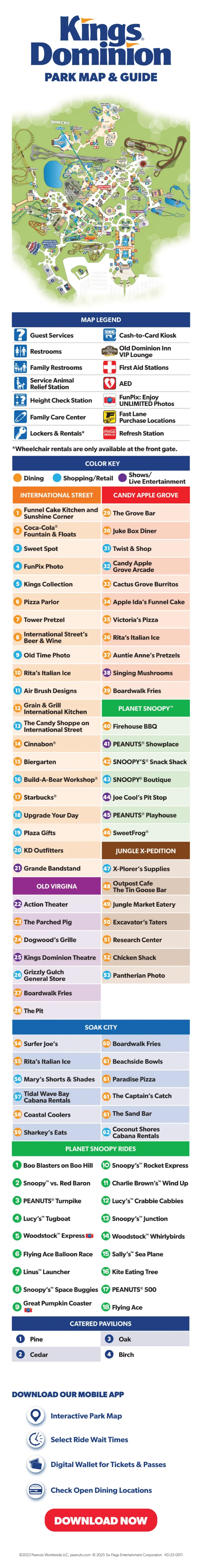 Kings Dominion Map 2025
