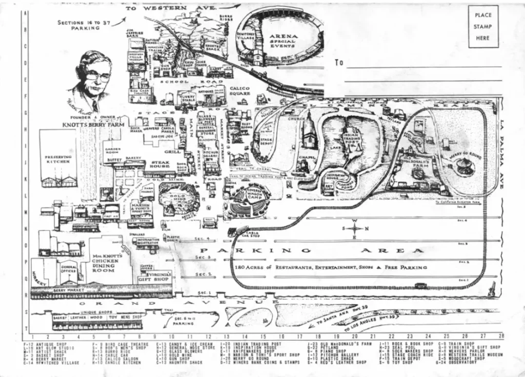 Knott’s Berry Farm Map 1967