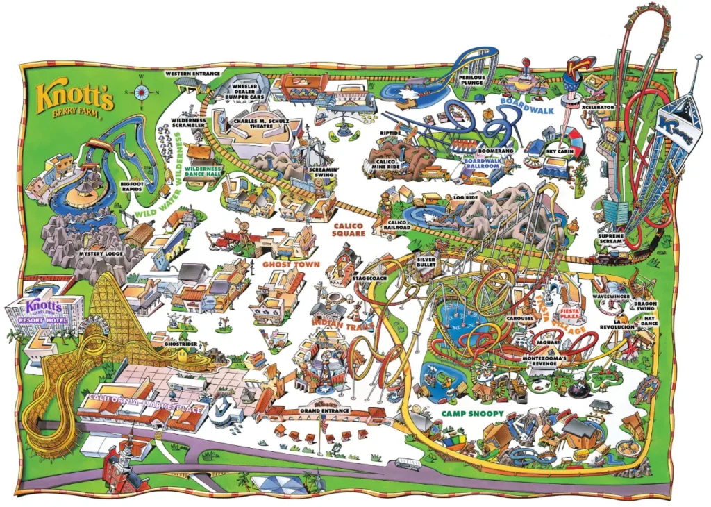 Knott’s Berry Farm Map 2005