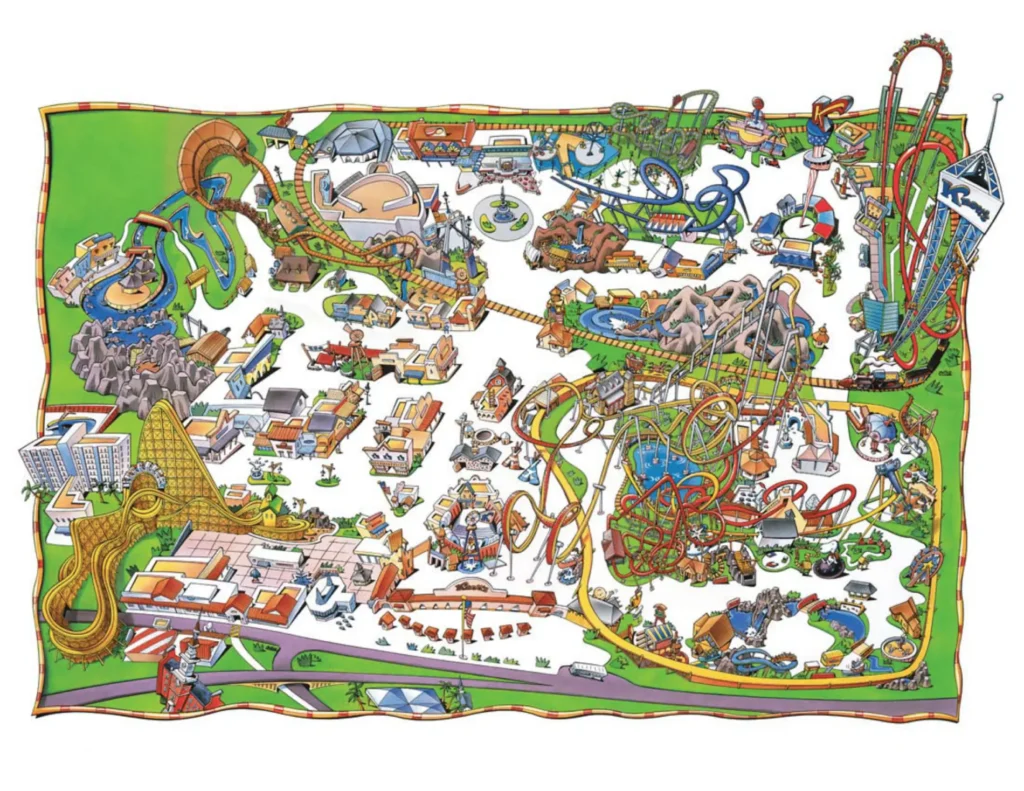 Knott’s Berry Farm Map 2014