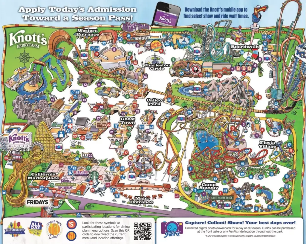 Knotts Berry Farm Map 2022