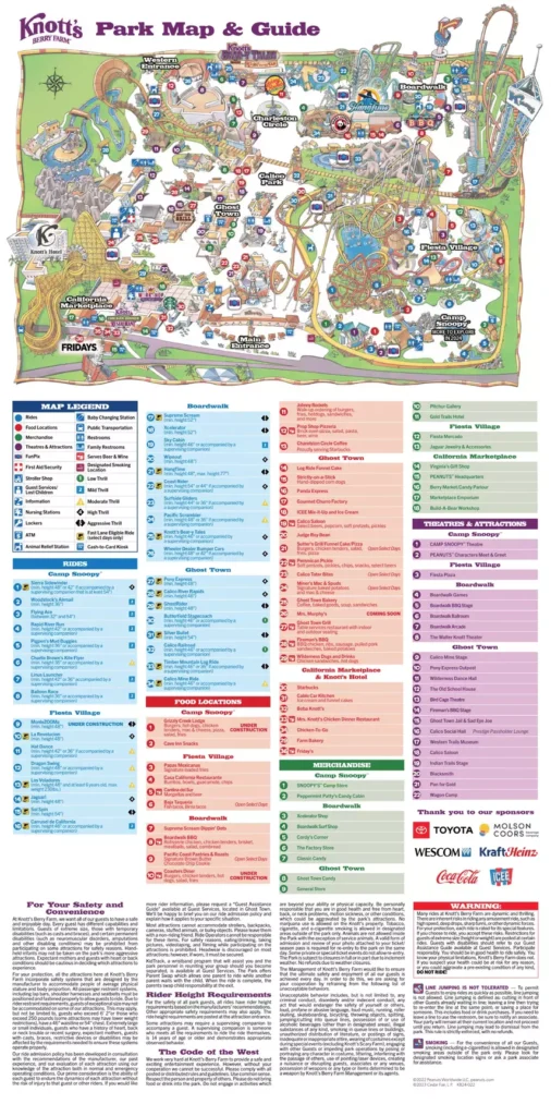 Knotts Berry Farm Maps 2024