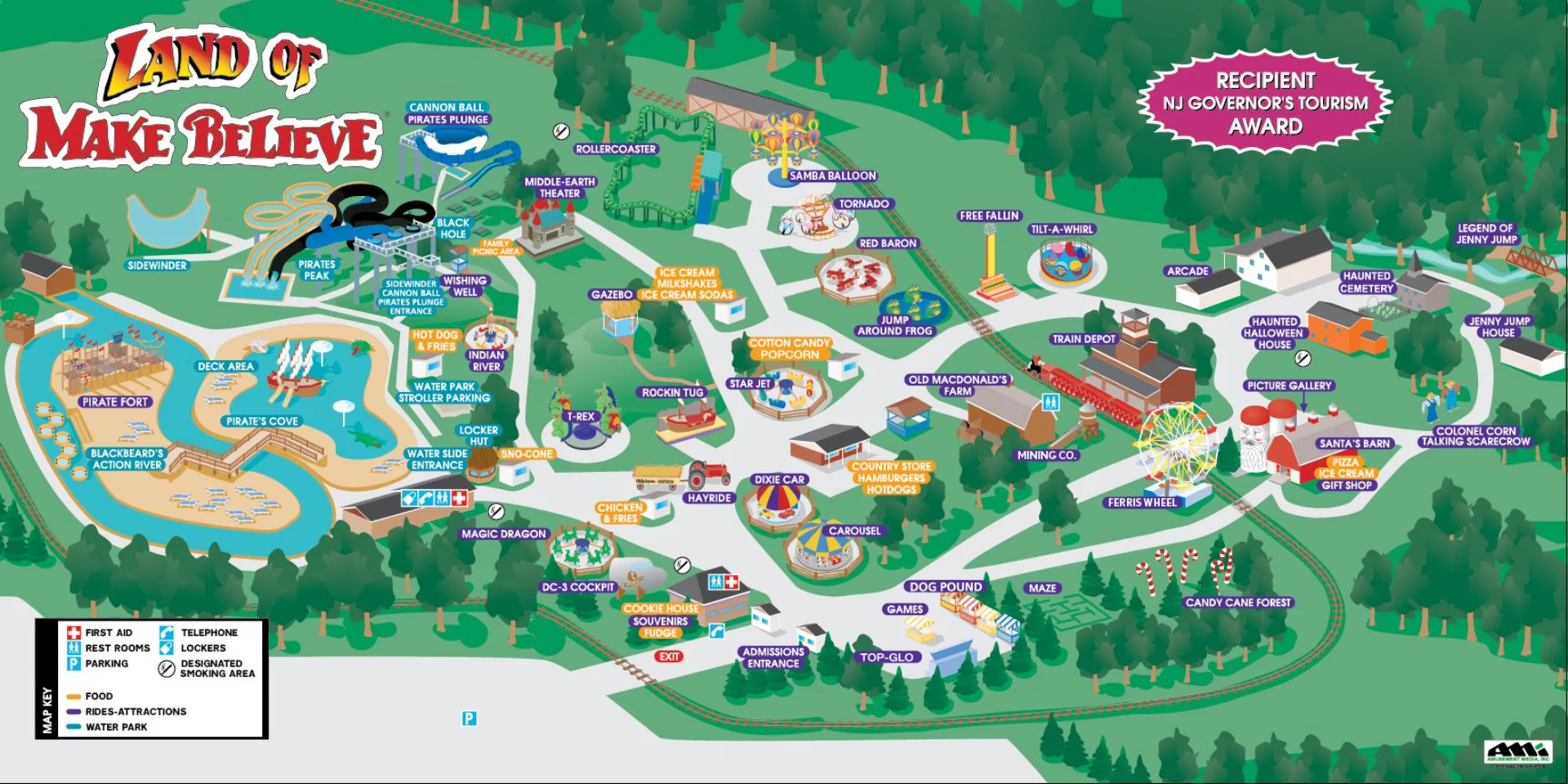 Land of Make Believe Map 2025