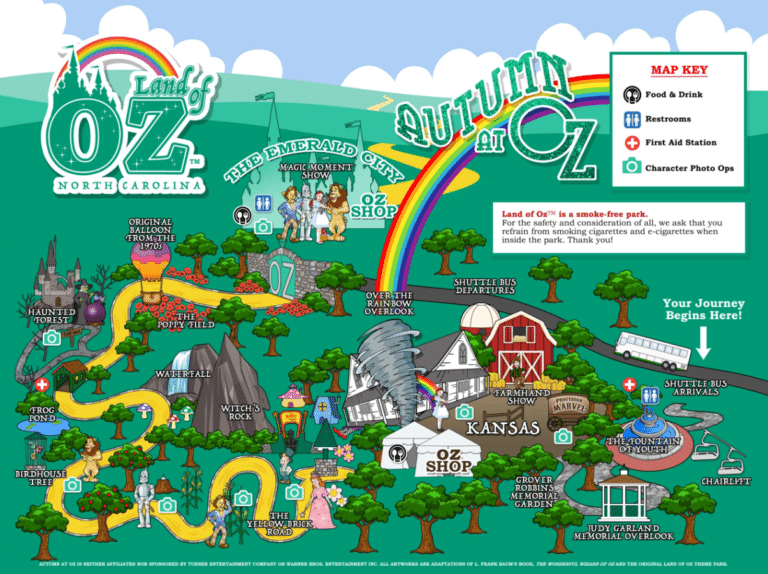 Land of Oz Autumn Map 2023