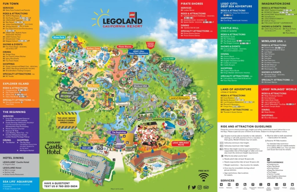Legoland California Map 2022
