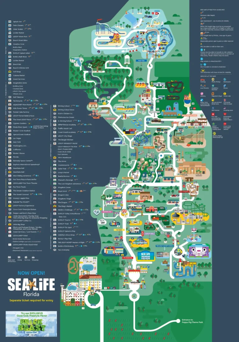 Legoland Florida Map 2025