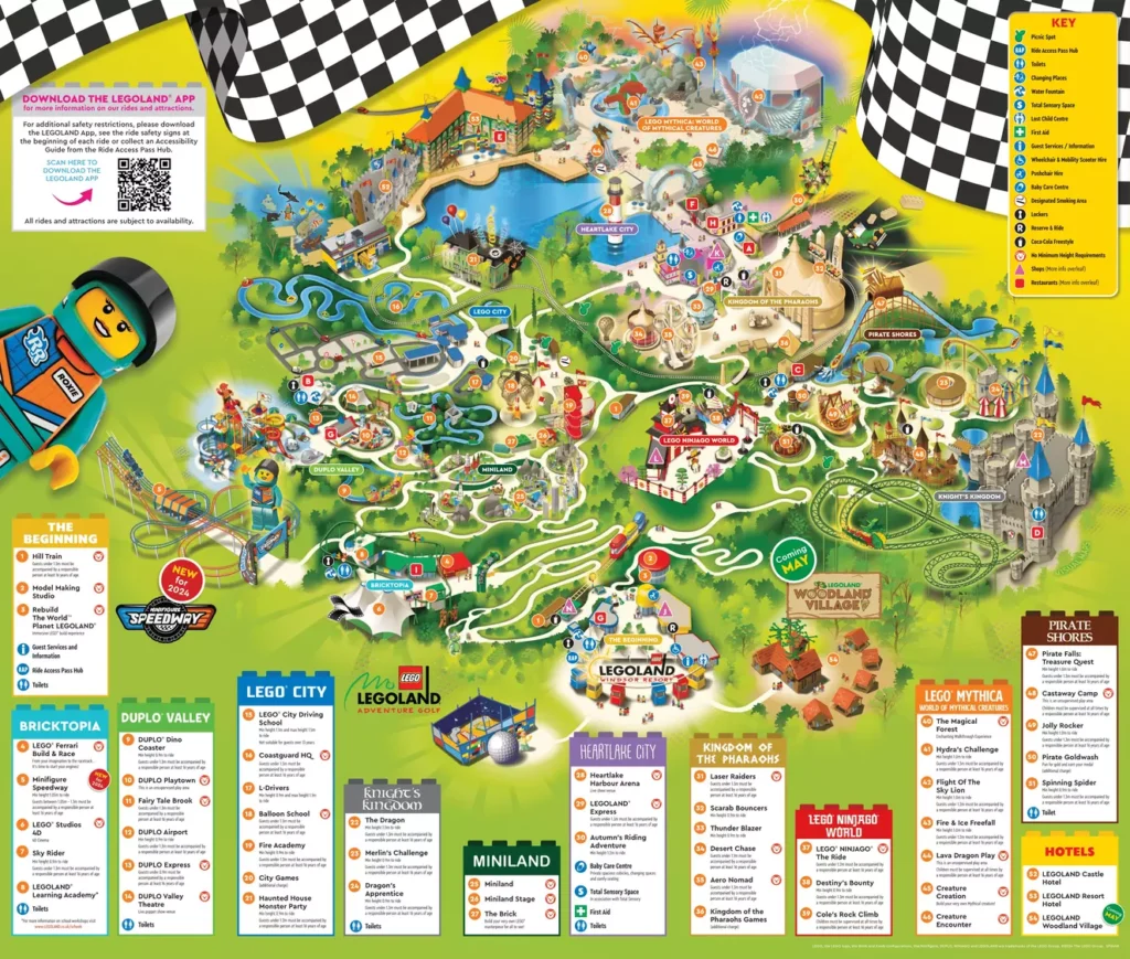Legoland Windsor Resort Map 2024