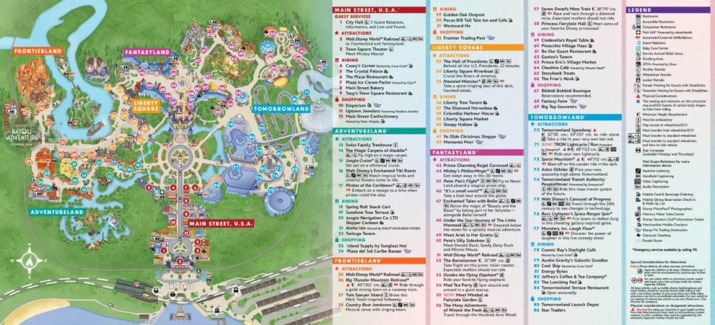 Magic Kingdom Map 2023