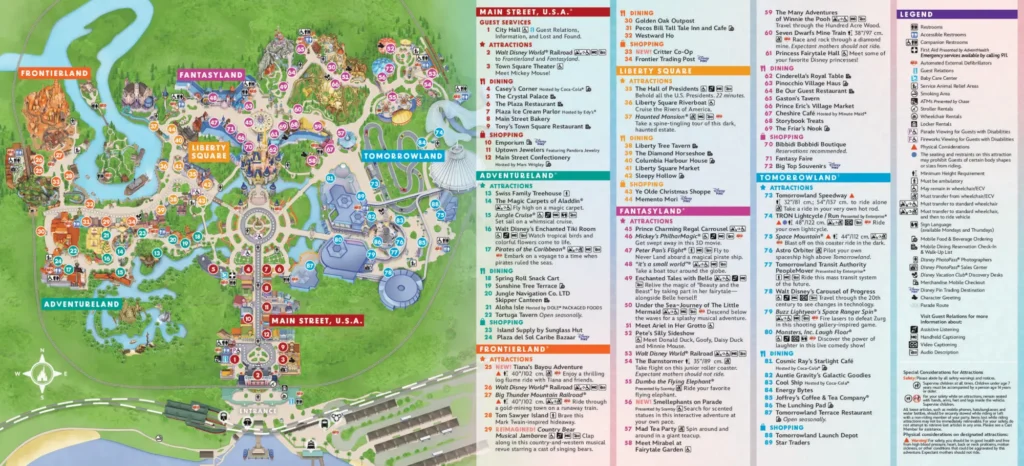 Magic Kingdom Map 2024