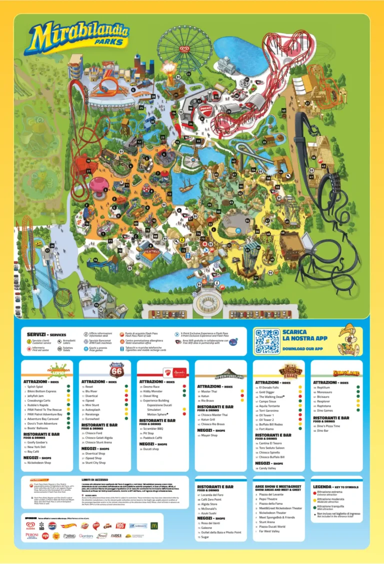 Mirabilandia Map 2025