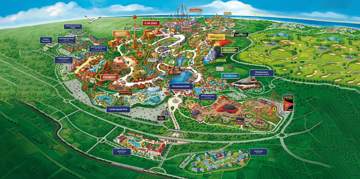 Old PortAventura World Maps 2002 To 2025 Archive ThemeParkBrochures