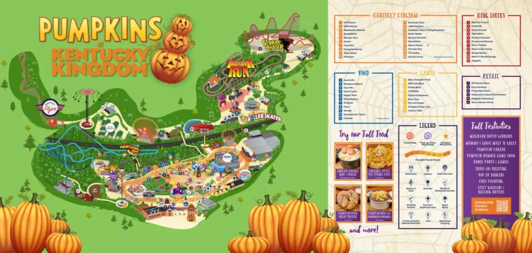 Pumpkins at Kentucky Kingdom Map 2024