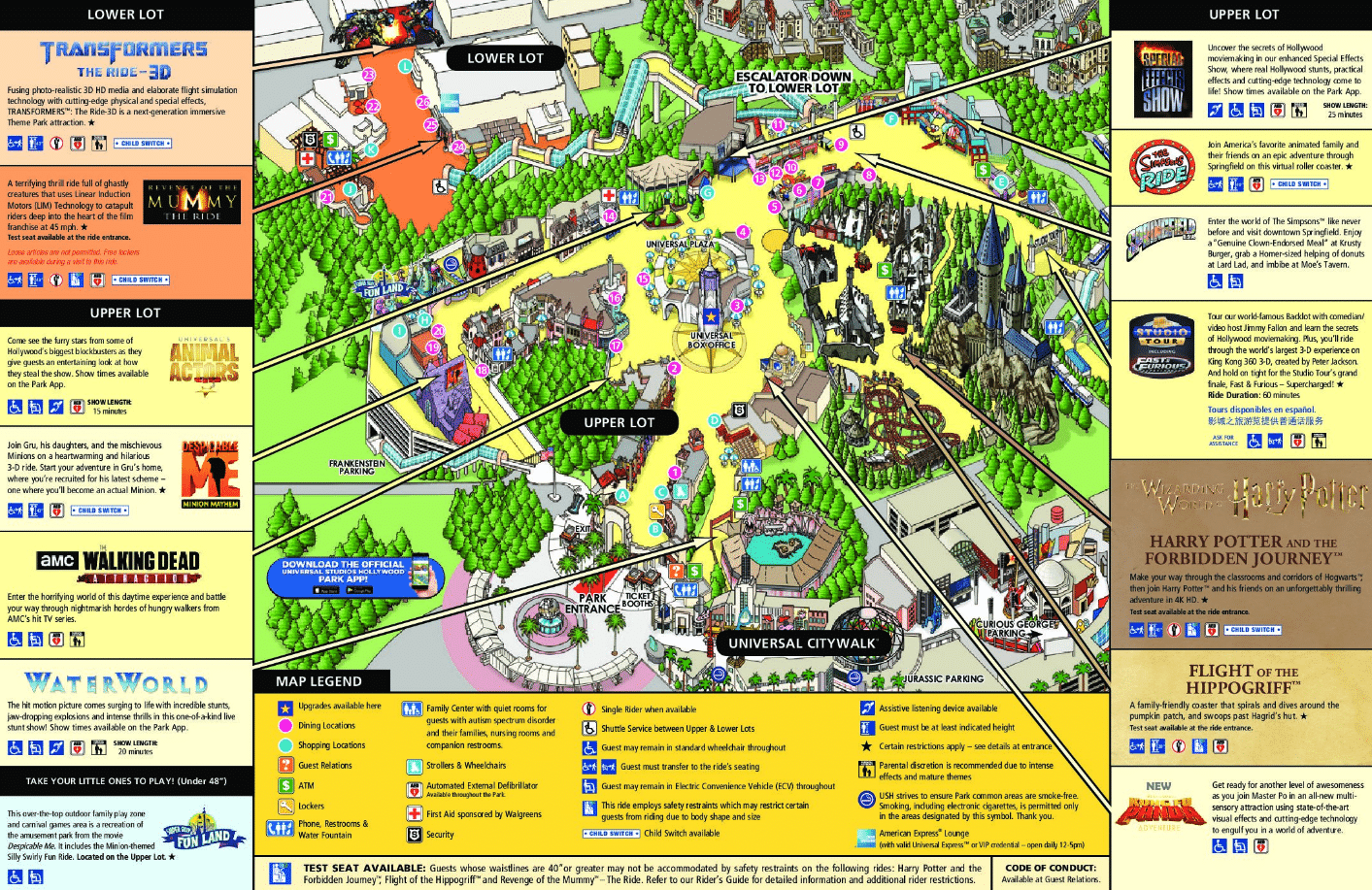 Universal Studios Islands of Adventure - 2004 Park Map