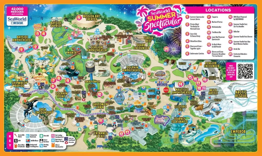 SeaWorld San Diego Map 2024