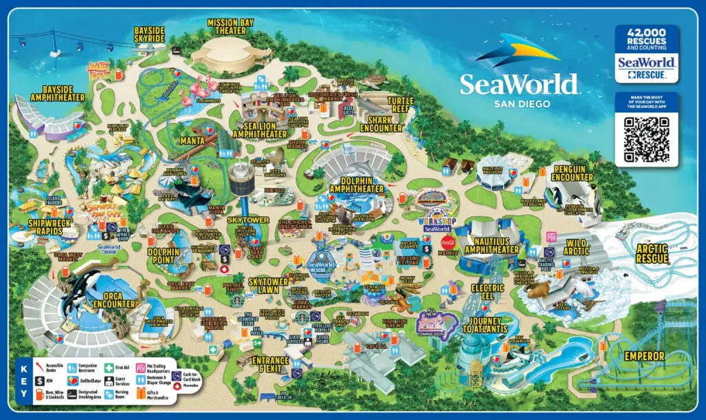 SeaWorld San Diego Map 2024