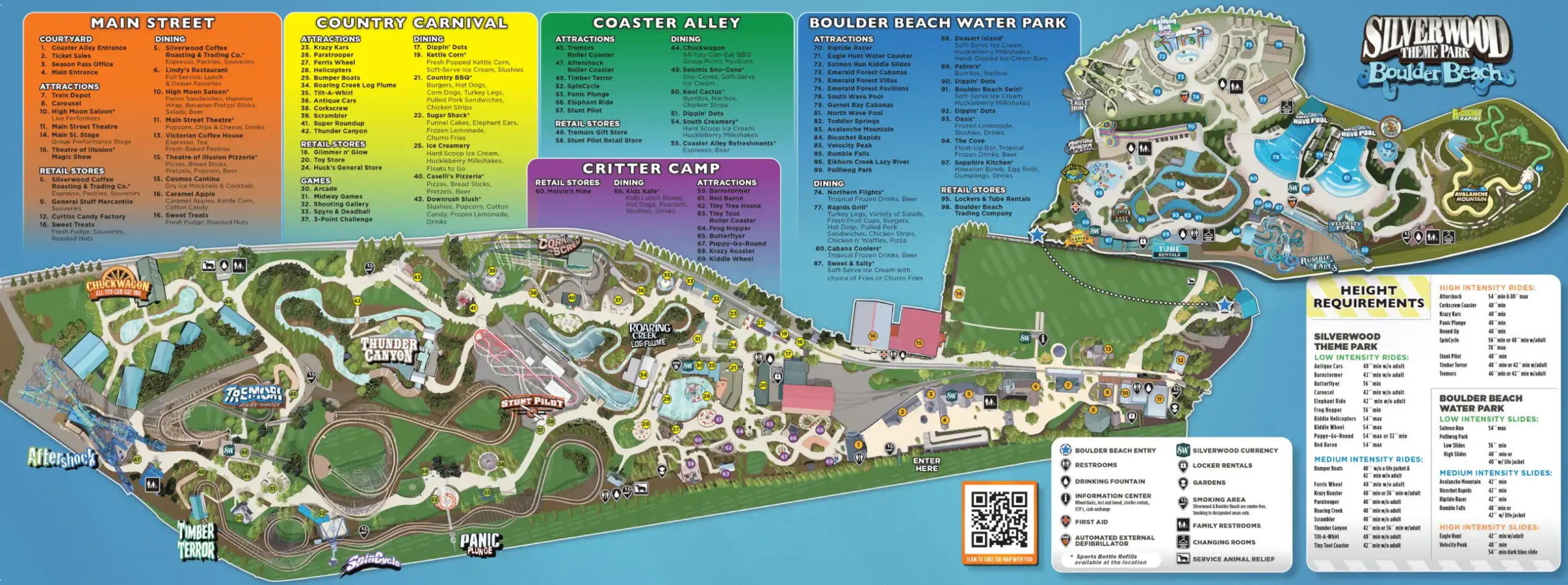 Silverwood Theme Park Map 2025