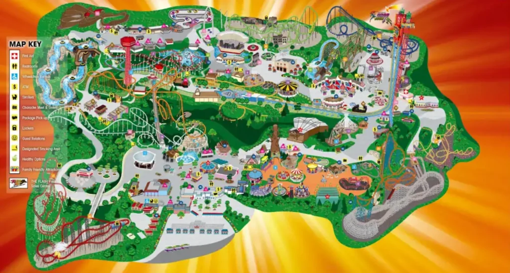 Six Flags Great Adventure Map 2013