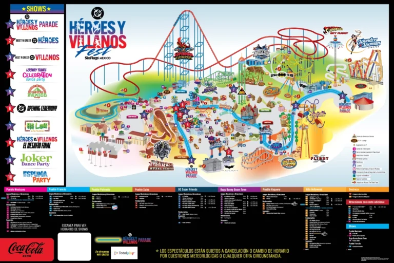 Six Flags México Map 2025