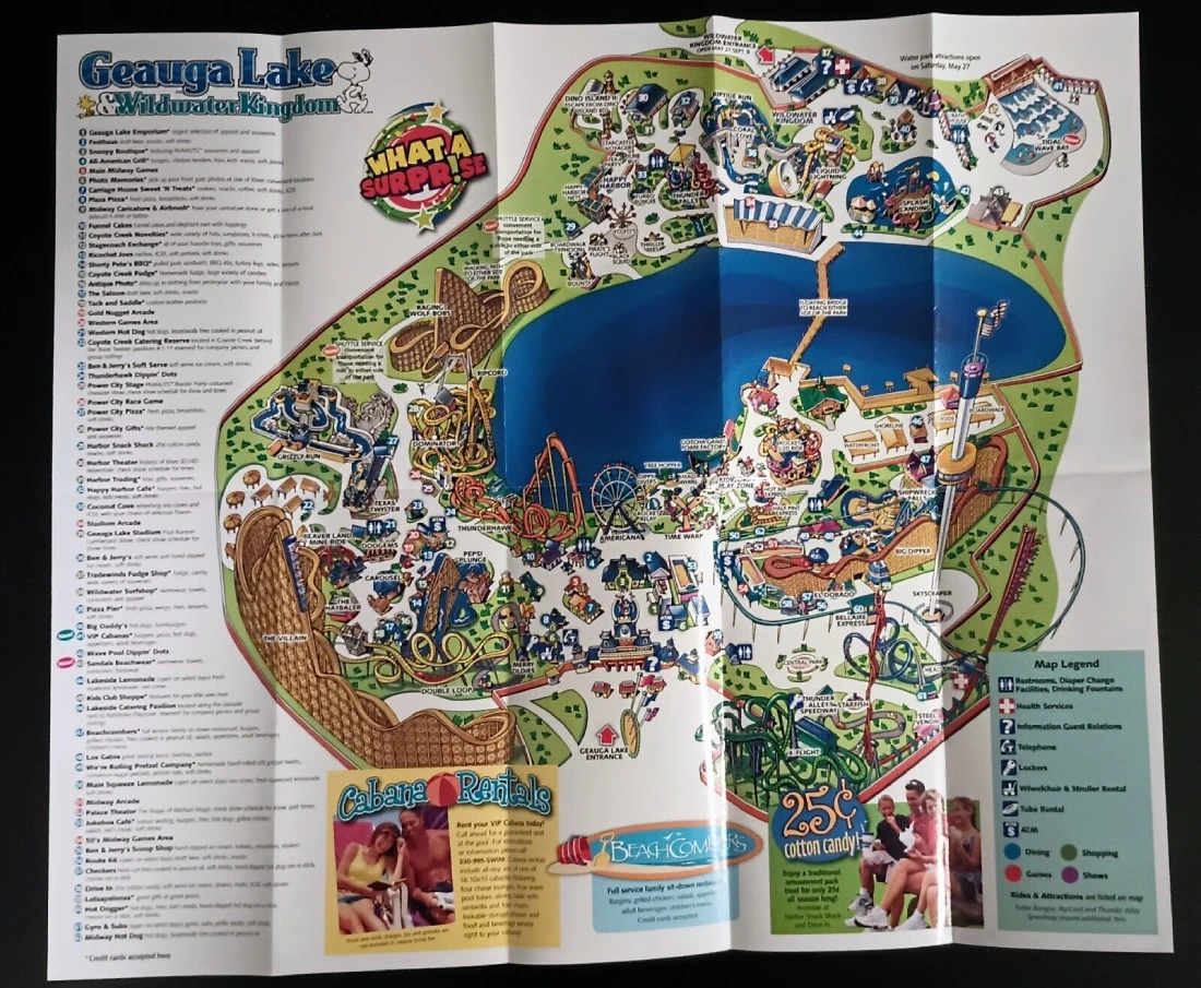 Six Flags Ohio Map 2006