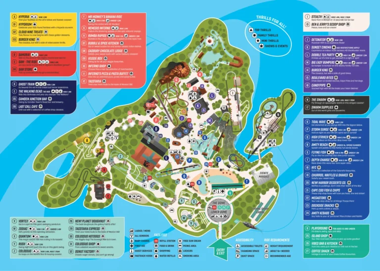 Thorpe Park Resort Map 2025