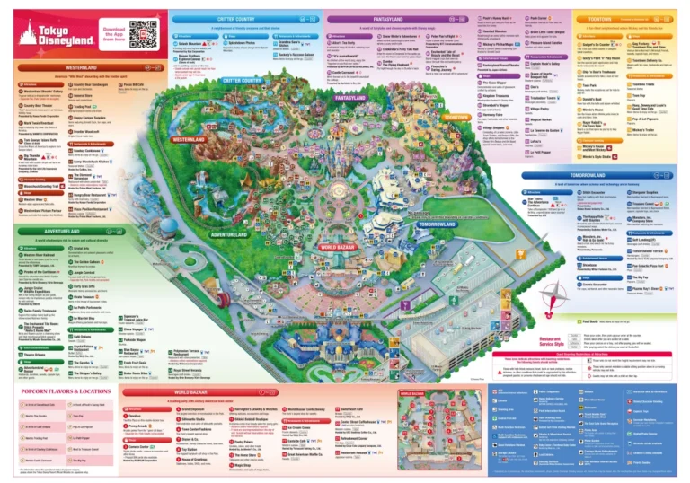 Tokyo Disneyland Map 2025