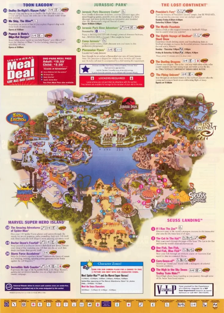 Universal Islands of Adventure Map 2008