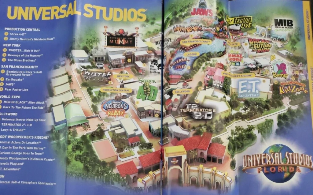 Universal Orlando Resort Map 2006