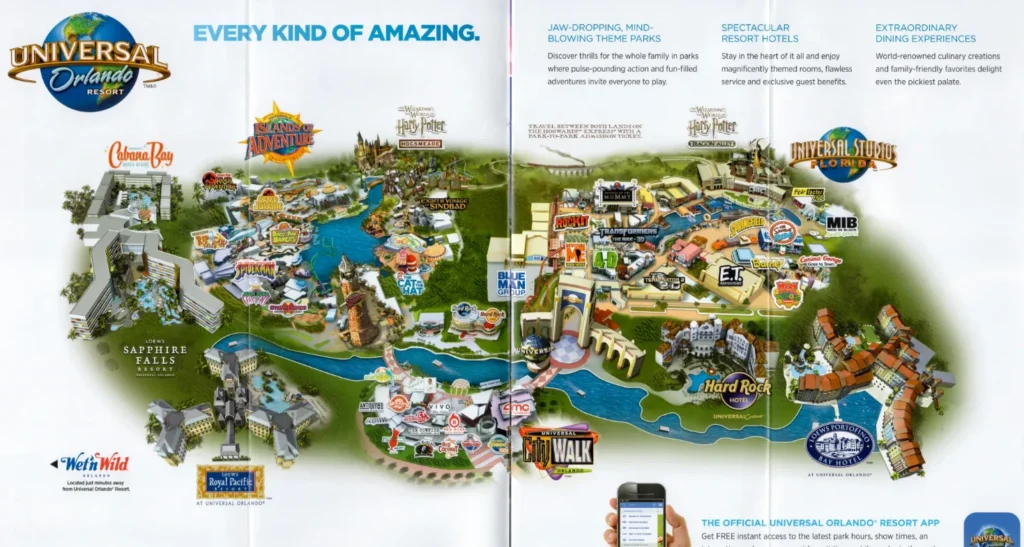 Universal Orlando Resort Map 2016