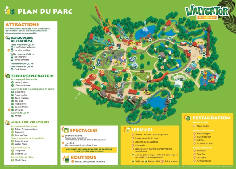 Walibi Aquitaine Map 2024