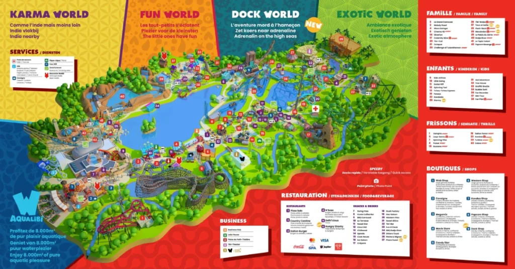 Walibi Wavre Map 2025