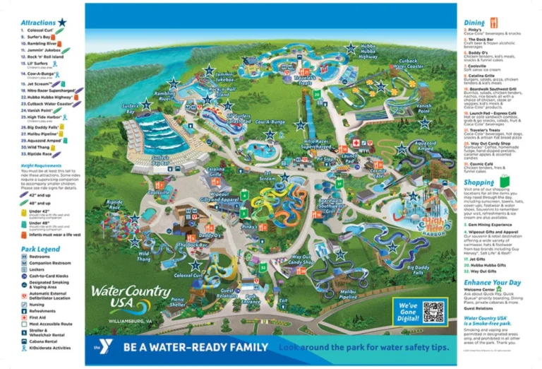 Water Country USA Map 2025