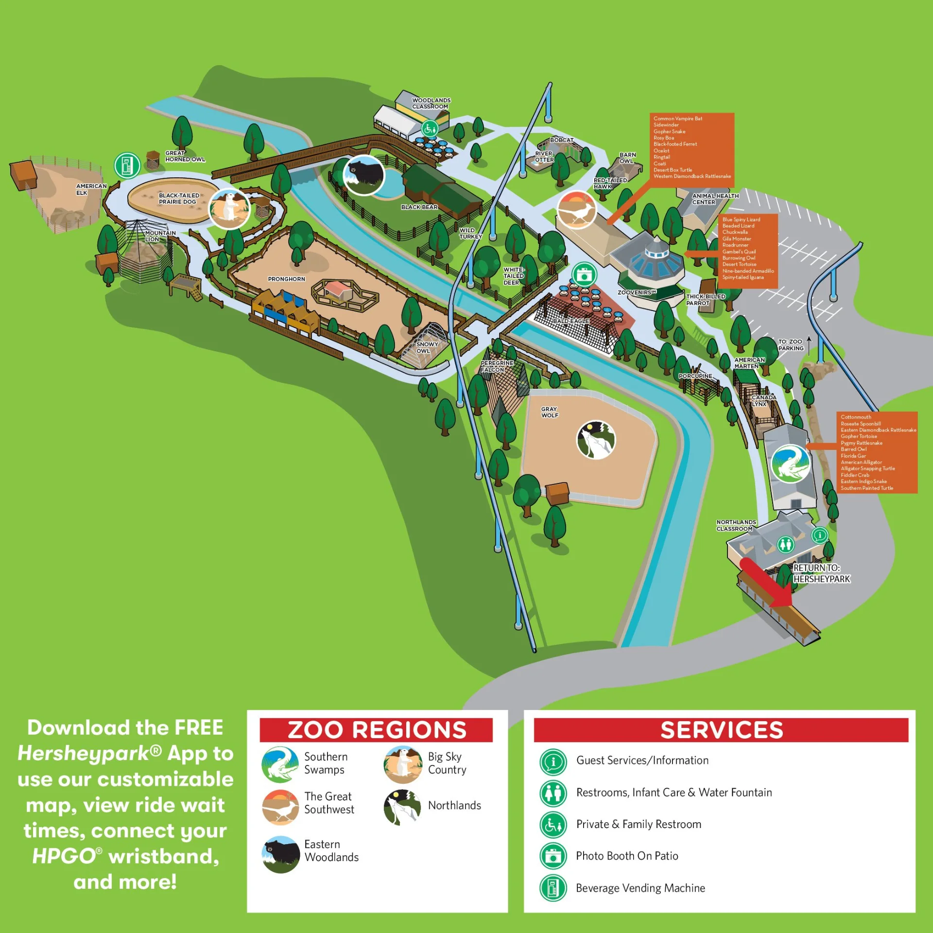 ZooAmerica Map 2025