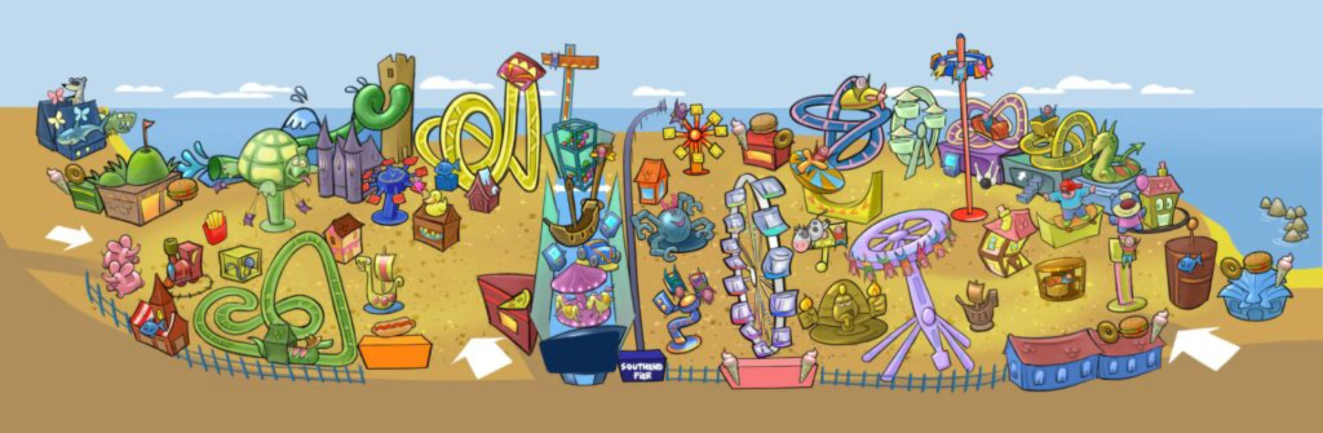 Adventure Island UK Map 2025