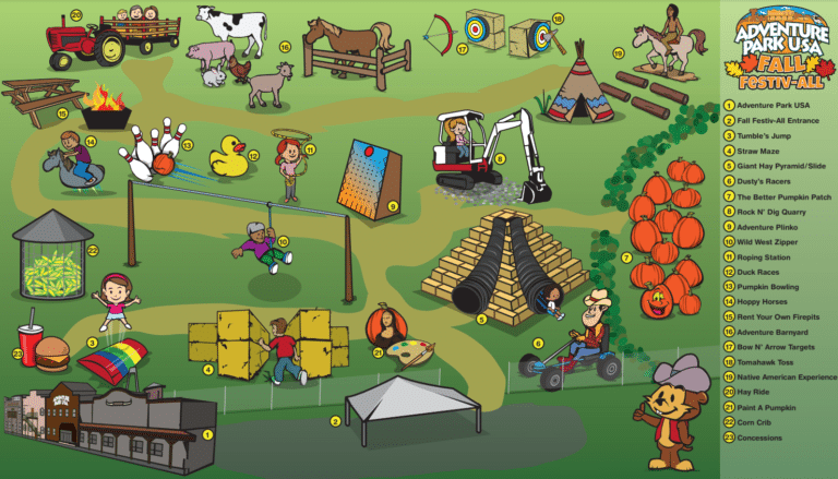 Adventure Park USA Map and Brochure (2023)
