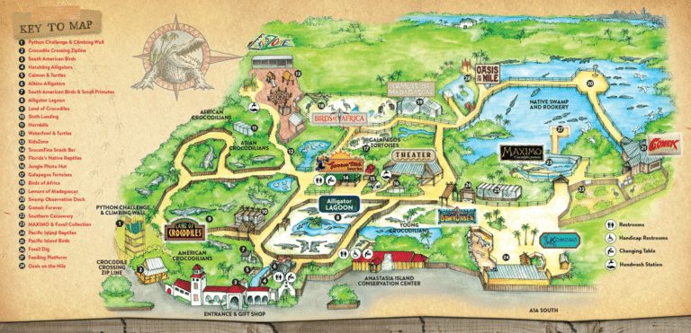 Alligator Farm Zoological Park Map and Brochure (2024 – 2013)