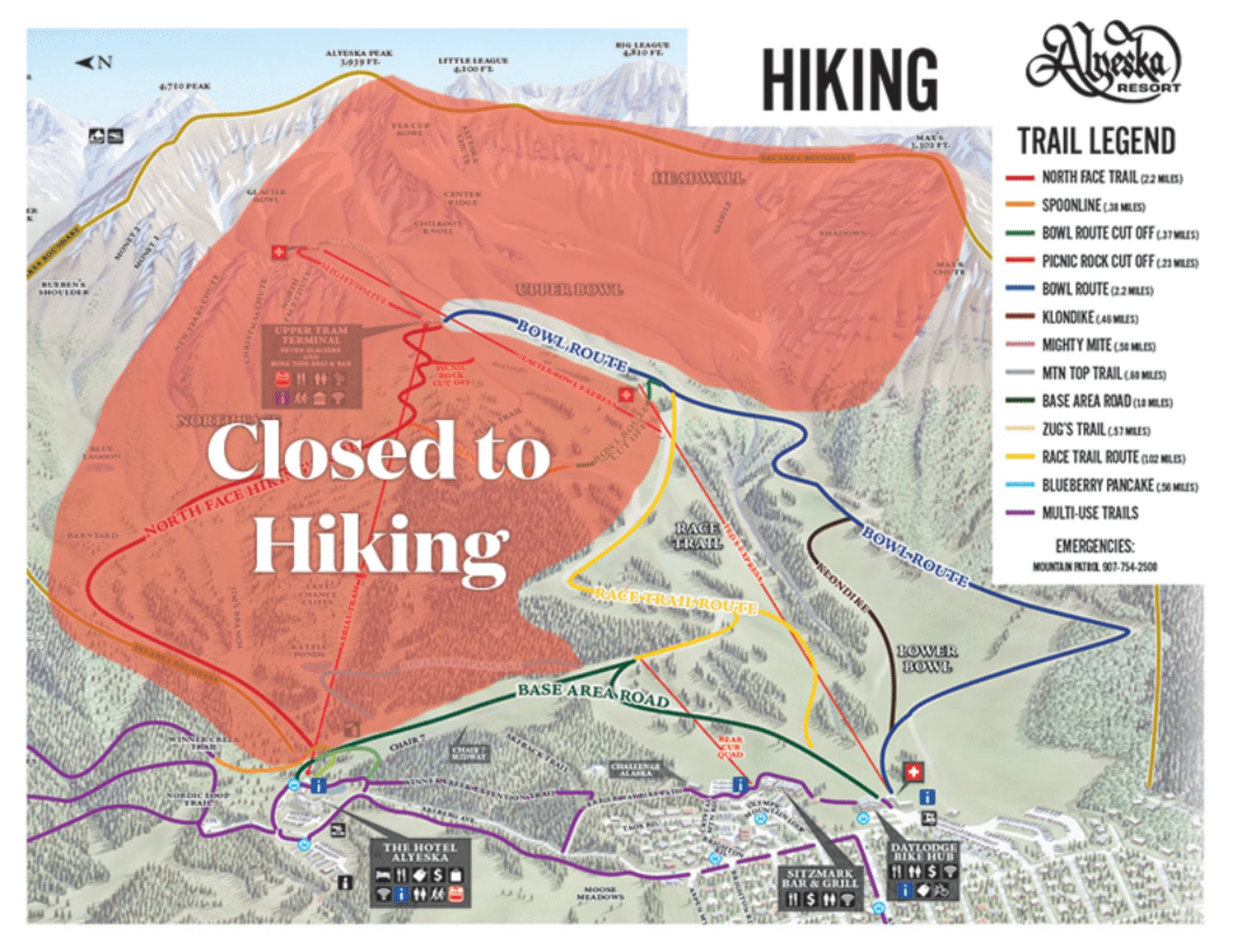 Alyeska Resort Map 2025 -1