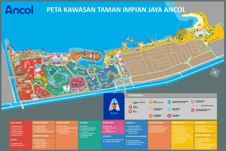 Ancol Dreamland Map 2025