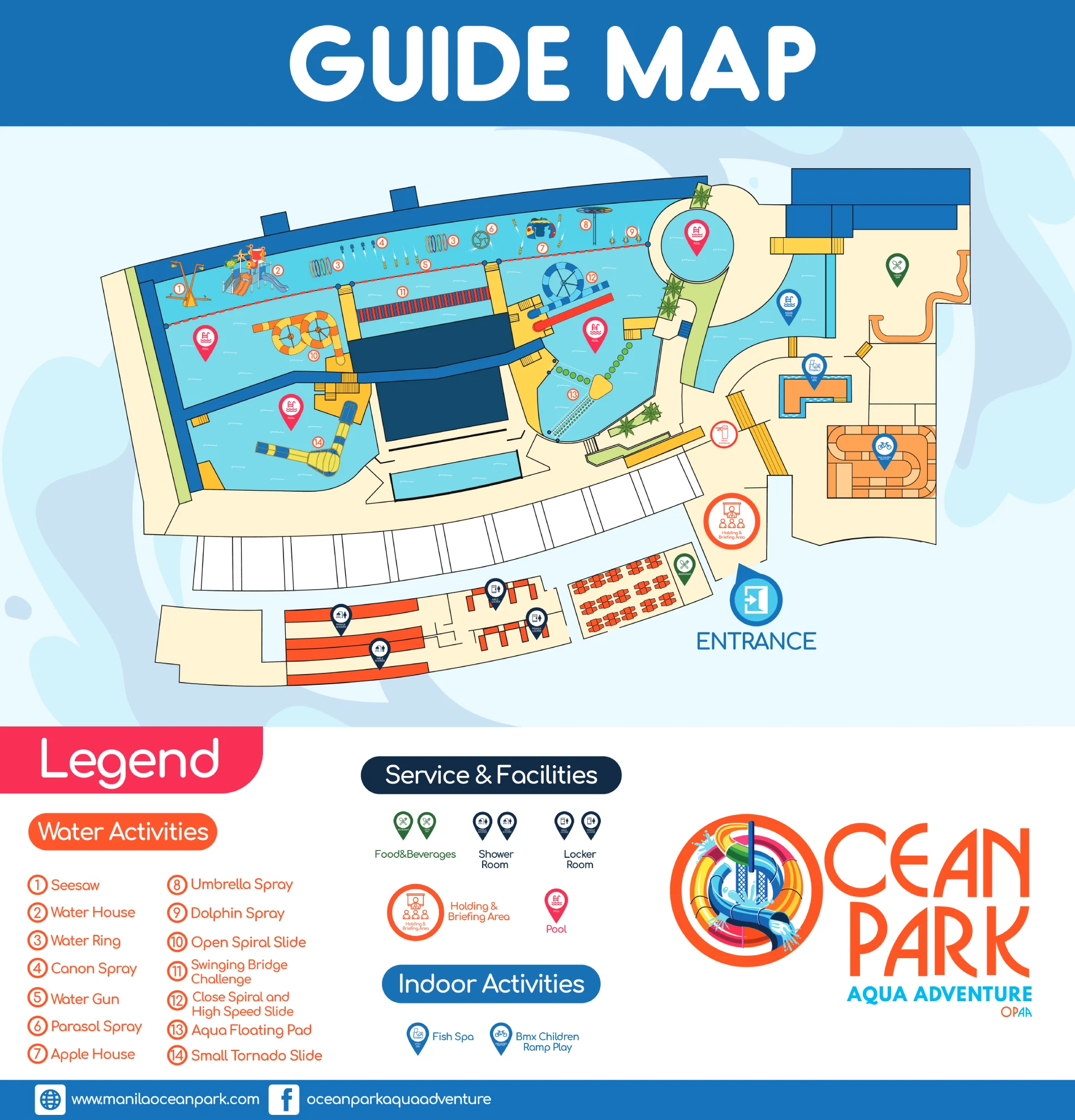 Aqua Adventure Water Park Map 2025