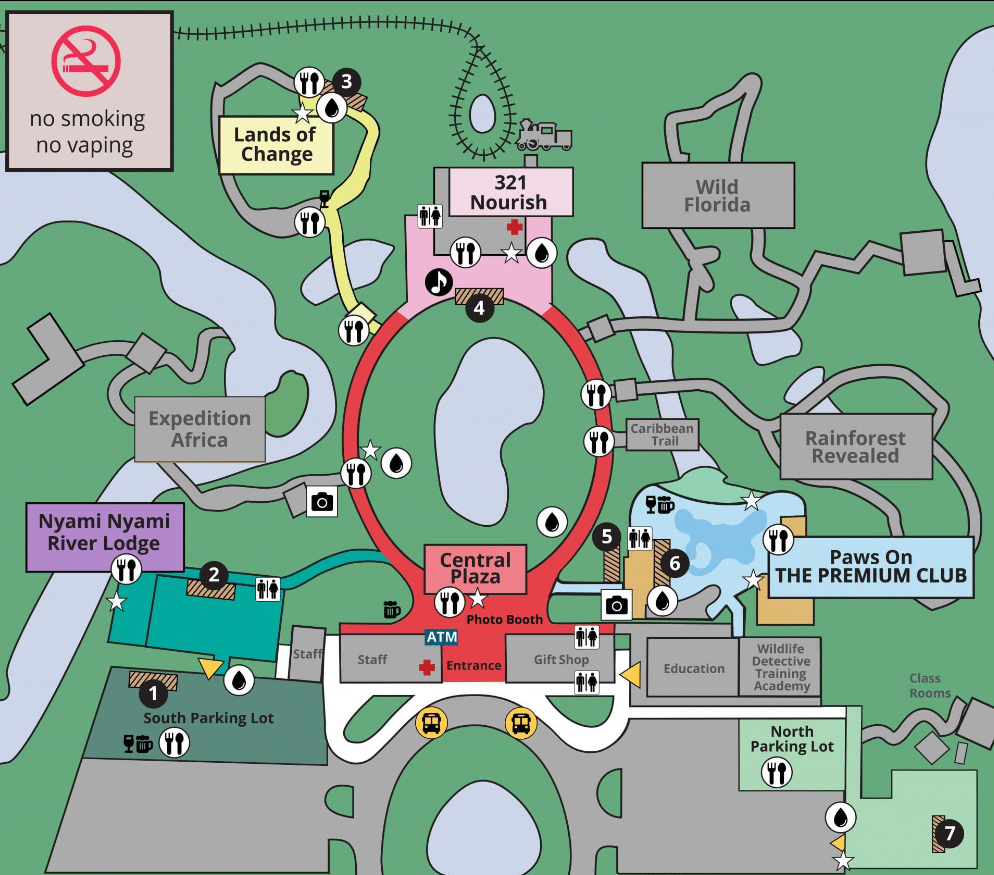 Brevard Zoo Map and Brochure (2021 - 2023)  ThemeParkBrochures.net