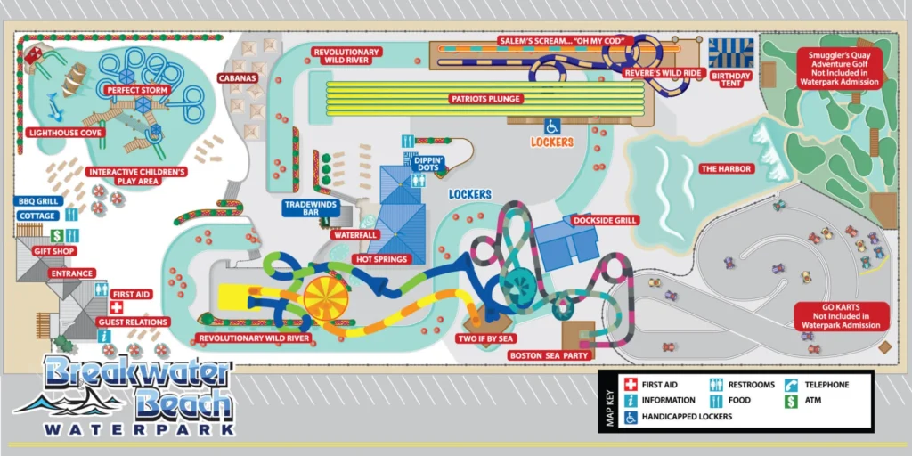 Casino Pier & Breakwater Beach Map 2024