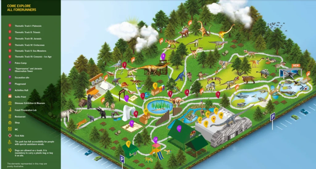 Dino Parque Lourinhã Map 2024